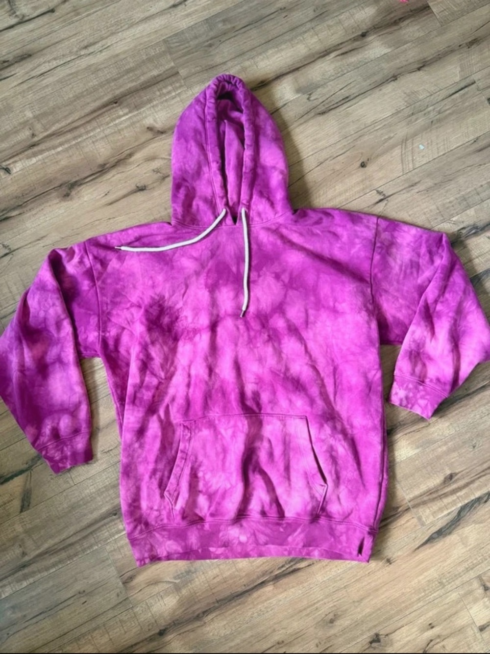 Old Navy Pink Tie-Dye Hoodie Sweatshirt